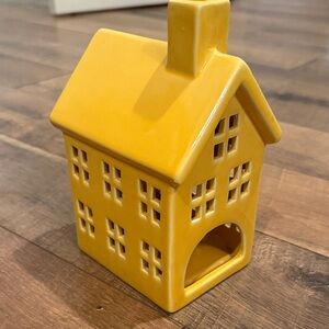 Hobby Lobby Sunlit Yellow Ceramic Candle House
